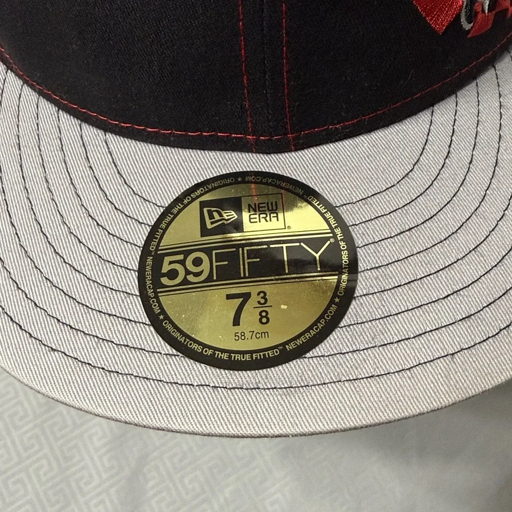 New Era X Volcom 59Fifty Nico Izzi Y2K Racer Embroidered Collectors Cap Sz 7 3/8